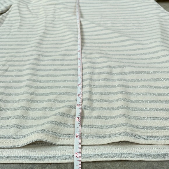 Jacqueline Riu Cream and Silver Striped Tunic - Picture 8 of 8